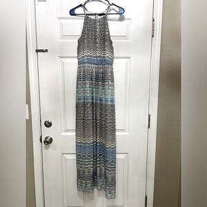 Long halter neck dress